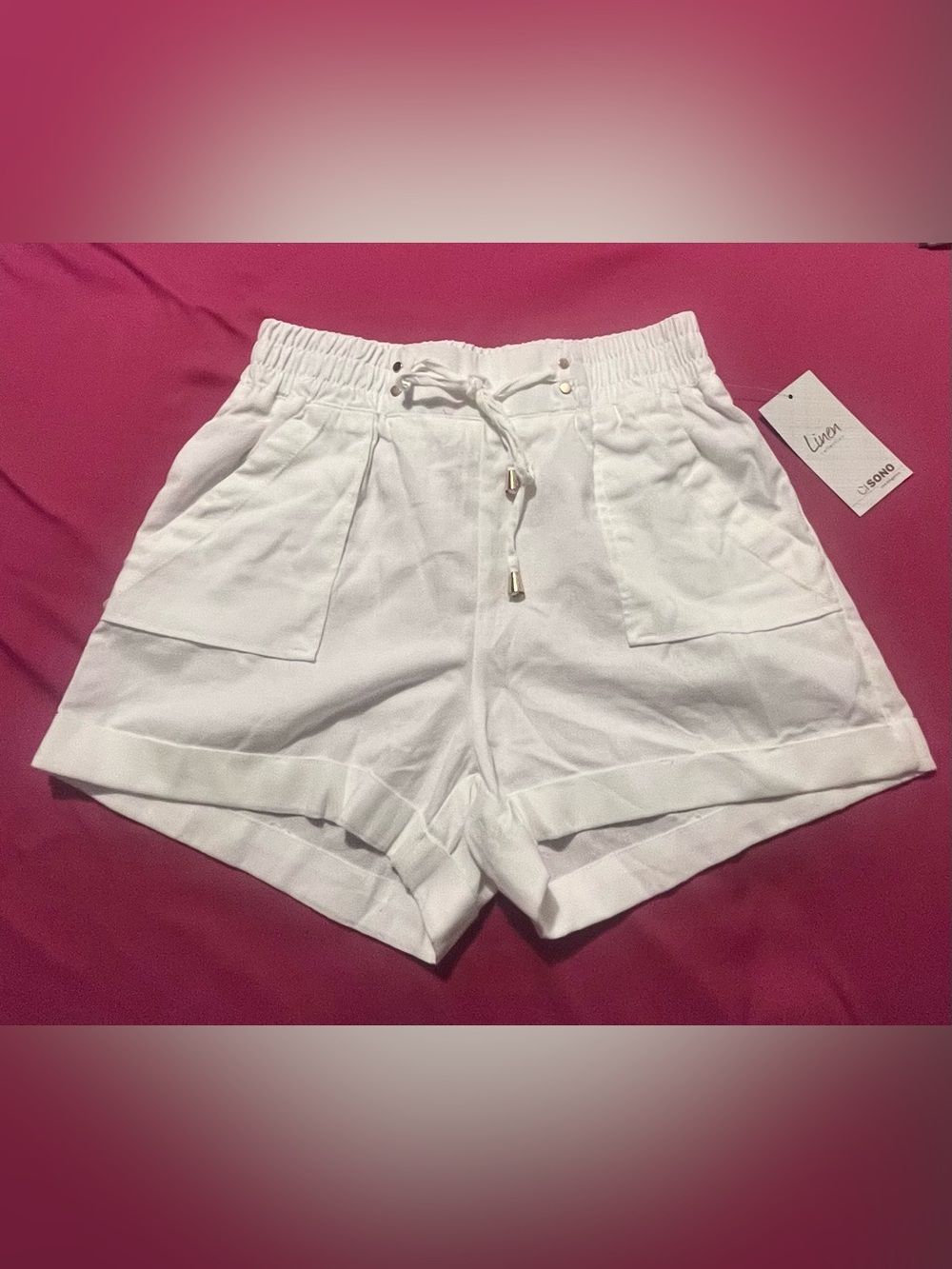 NWT Women’s Ci Sono Linen Shorts ~ Size XS
